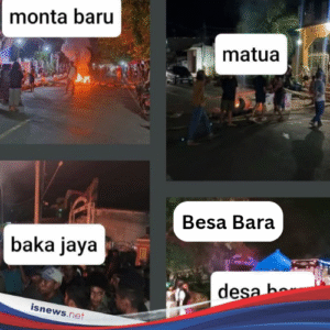 Empat Desa di Dompu Blokir Jalan Dipicu Polisi Lepas Terduga Pelaku Pemecahan